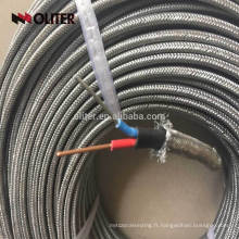 Chine fabricant fiber de verre isolé k type thermocouple extension fil